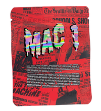 Load image into Gallery viewer, Black Unicorn -Mac 1 Holographic Mylar bag 3.5g  For Flower

