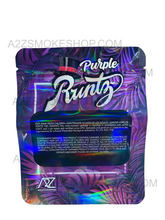 Load image into Gallery viewer, Black Unicorn Purple Runtz Holographic Mylar bag 3.5g
