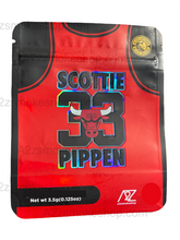 Load image into Gallery viewer, Black Unicorn - Scotti Pippen #33 Bulls Holographic Mylar bag 3.5g
