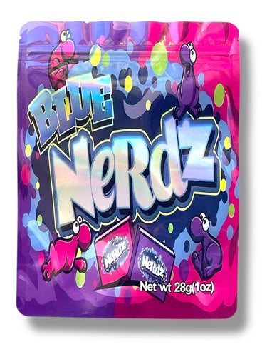 Blue Nerdz 1OZ 28G Mylar Bag (50 Count)