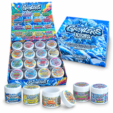 Load image into Gallery viewer, Growlers Icecaps 1 Oz Plastic Jars with Display Box – 16-Count Variety Pack – Packaging Only
