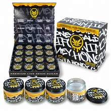 Load image into Gallery viewer, Premium Live Resin Sugar Style 1 Oz Empty Glass Jars with Display Box – 16-Piece Variety Set
