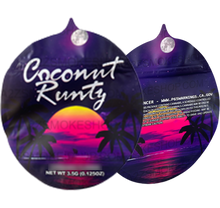 Load image into Gallery viewer, Coconut Runtz Mylar bag cut out 3.5g Packaging only
