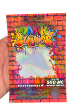 Load image into Gallery viewer, Dank Gummies 500mg Mylar Bag Red-Packaging Only
