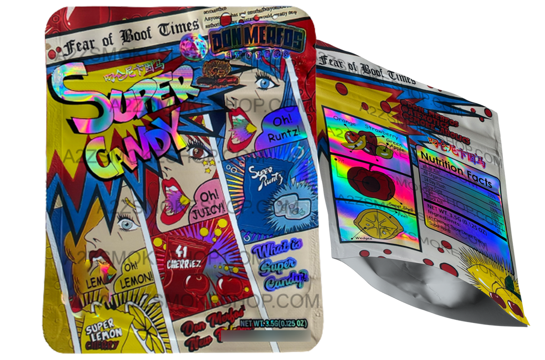 Don Merfos Exotics Super Candy Mylar bag 3.5g Holographic