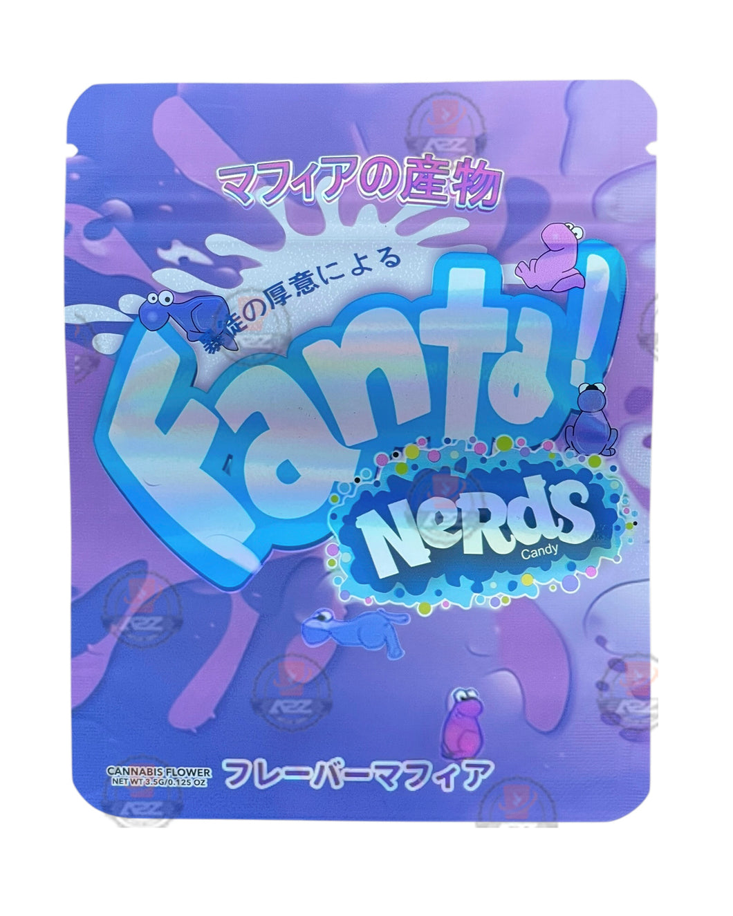 Fanta Nerds Candy Mylar Bags 3.5g Holographic