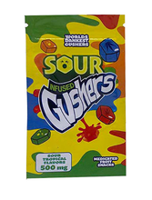 Load image into Gallery viewer, Gushers Sour Tropical Flavors 500mg Mylar bags, packaging only
