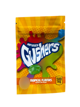 Load image into Gallery viewer, Gushers Tropical Flavors 500mg Mylar bags, packaging only
