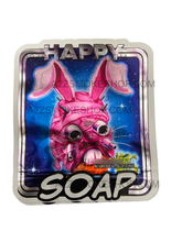 Load image into Gallery viewer, Happy Soap Cut Out Mylar Bags 3.5g Die cut Bunny Rabbit

