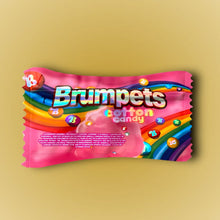 Load image into Gallery viewer, Cotton Candy Brumpets 3.5G Mylar Bag Holographic- Packaging Only

