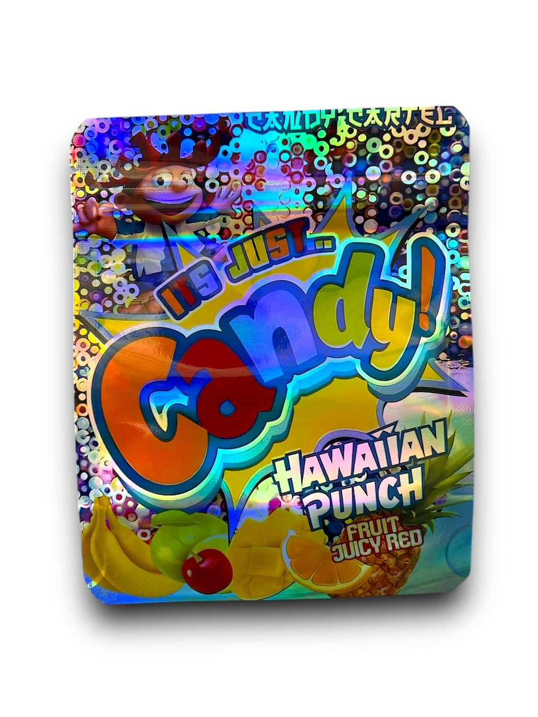 Candy Hawaiian Punch Mylar Bags 3.5g Holographic Candy Cartel