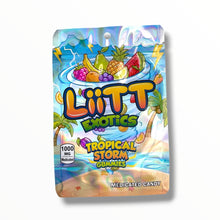 Load image into Gallery viewer, Liitt Exotics Tropical Storm Gummies 3.5g Mylar Bag 1000MG (Packaging Only)
