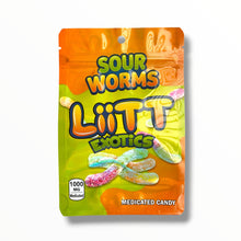 Load image into Gallery viewer, Liitt Exotics Sour Worms 3.5g Mylar Bag 1000MG (Packaging Only)
