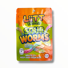 Load image into Gallery viewer, Liitt Exotics Sour Worms 3.5g Mylar Bag 1000MG (Packaging Only)
