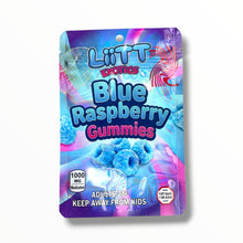Load image into Gallery viewer, Liitt Exotics Blue Raspberry Gummies 3.5g Mylar Bag 1000MG (Packaging Only)

