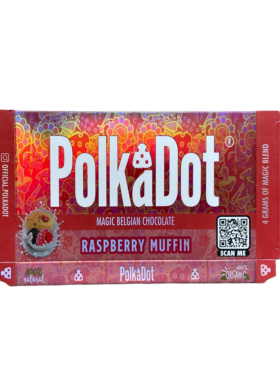 Polkadot Packaging Raspberry Muffin (Master Box Included) Empty Packaging