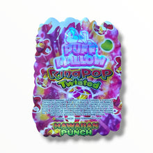 Load image into Gallery viewer, Puff Mallow Ring POP Twisted Hawaiian Punch 3.5g shape bags
