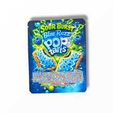 Load image into Gallery viewer, Sour Burst Blue Razz Pop Tarts 3.5g Mylar Bag- Packaging
