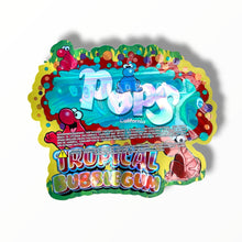 Load image into Gallery viewer, Pops Tropical Bubblegum 3.5g shape bags

