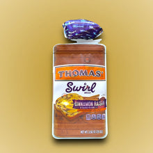 Load image into Gallery viewer, Sprinklez Swirl Bread Blue Berry Muffin 3.5G Mylar Bags- Holographic- Cinnamon Raisin
