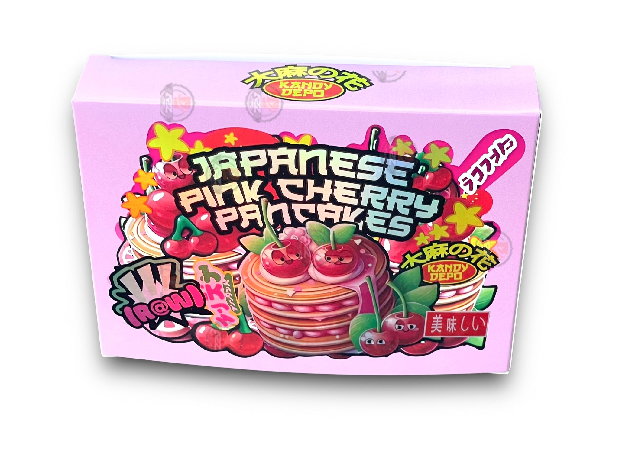 Kandy Depo Japanese Pink Cherry Pancakes Mylar Bags with Boxes 3.5