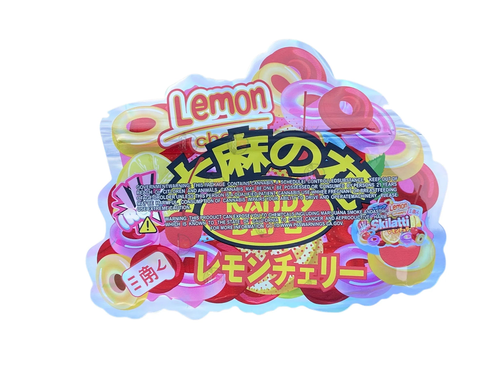 Kandy Depo Lemon Cherry Skilatti Mylar Bags with Boxes 3.5g Box