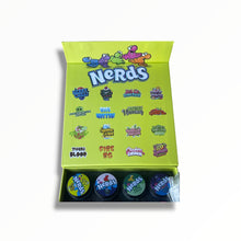 Load image into Gallery viewer, Medicated Nerds Variety Pack 16-1oz Jars in a box - Empty packaging only
