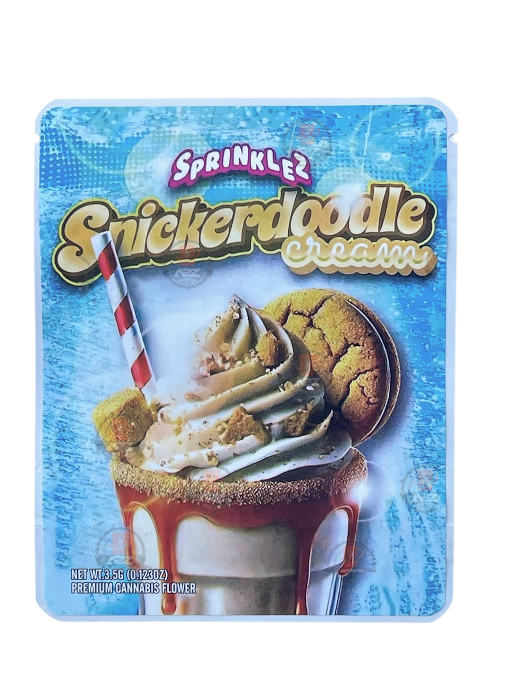 Sprinklez Snickerdoodle Cream 3.5G Mylar Bags -With stickers and label