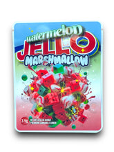 Load image into Gallery viewer, Sprinklez Watermelon Jello Marshmallow 3.5G Mylar Bags -With stickers and label
