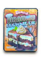 Load image into Gallery viewer, Sprinklez Tiramisu Brownie Pie 3.5G Mylar Bags -With stickers and label
