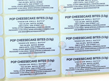 Load image into Gallery viewer, Sprinklez Bomb Pop Cheesecake Bites 3.5G Mylar Bags -With stickers and label
