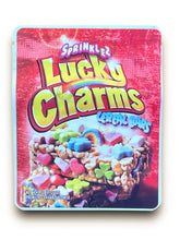 Load image into Gallery viewer, Sprinklez Lucky Charms Cereal Bars 3.5G Mylar Bags -With stickers and label
