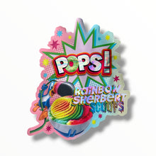 Load image into Gallery viewer, Pops Rainbow Sherbert Scoops 3.5g shape bags
