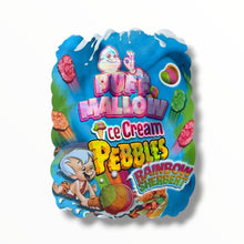 Load image into Gallery viewer, Puff Mallow Ice Cream Pebbles Rainbow Sherbert 3.5g shape bags
