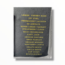 Load image into Gallery viewer, Whole Melt Passport Edition 1oz Glass Jars - Varity Pack 16 Strains in box Empty Jars
