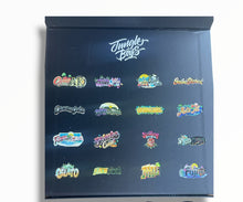 Load image into Gallery viewer, Jungle Boys 16-1oz Jars in a box Mixed Strains Variety Pack- Empty packaging only
