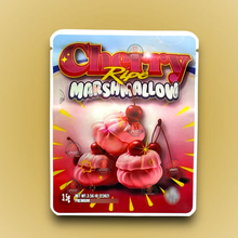 Load image into Gallery viewer, Sprinklez Cherry Ripe Marshmallow 3.5g Mylar Bags -With stickers and label
