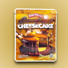 Load image into Gallery viewer, Sprinklez Caramel Apple Cheesecake 3.5g Mylar Bags -With stickers and label
