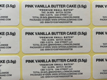 Load image into Gallery viewer, Sprinklez Pink Vanilla Butter Cake 3.5g Mylar Bags -With stickers and label
