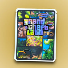 Load image into Gallery viewer, Grand Theft Lato 3.5G Mylar Bags Holographic
