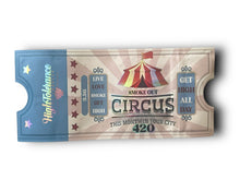 Load image into Gallery viewer, High Tolerance Circus 420 Smoke Out 3.5G Mylar Bags Holographic
