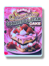 Load image into Gallery viewer, Sprinklez Strawberry Cookies &amp; Cream Cake Mylar Bags with Boxes 3.5g Box Packaging With stickers and label
