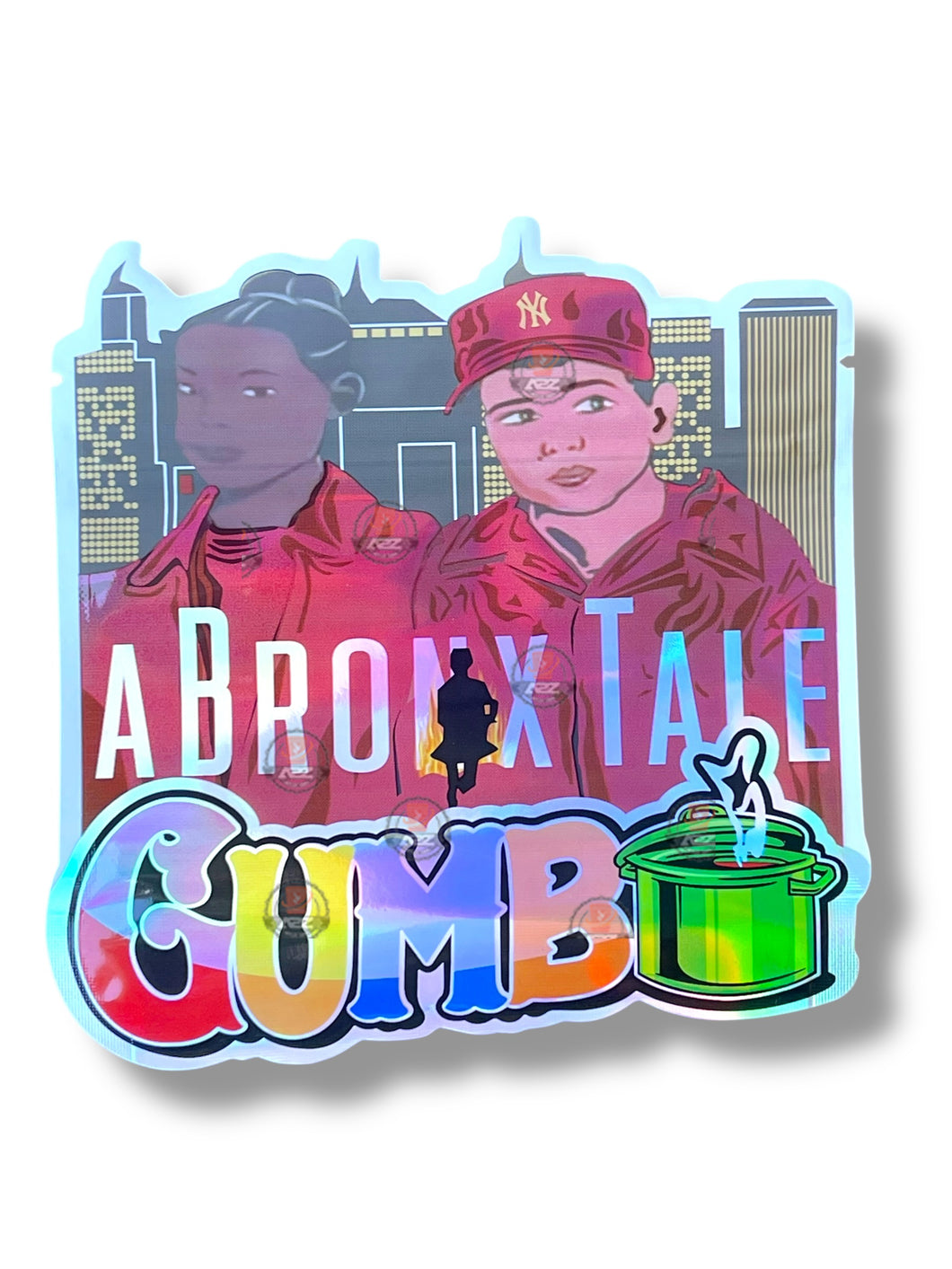 A Bronx Tale Gumbo Mylar Bag 3.5g shape bag