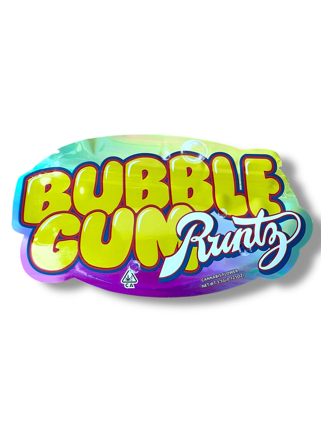 Bubblegum Runtz Mylar Bag 3.5g shape bag