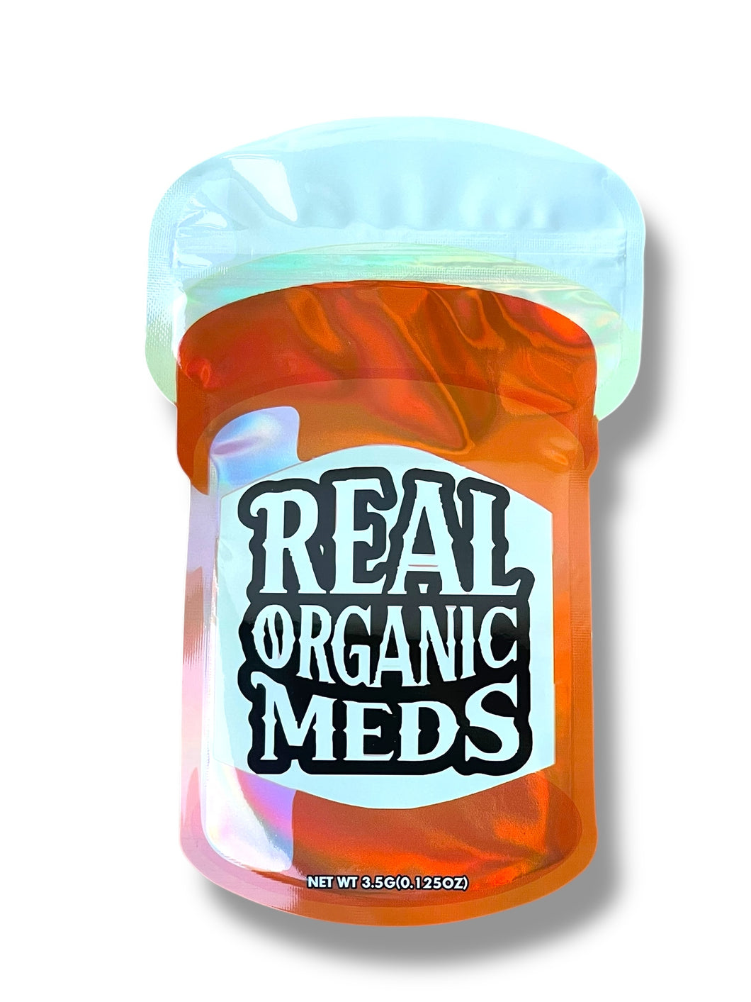 Real Organic Meds Mylar Bag 3.5g shape bag