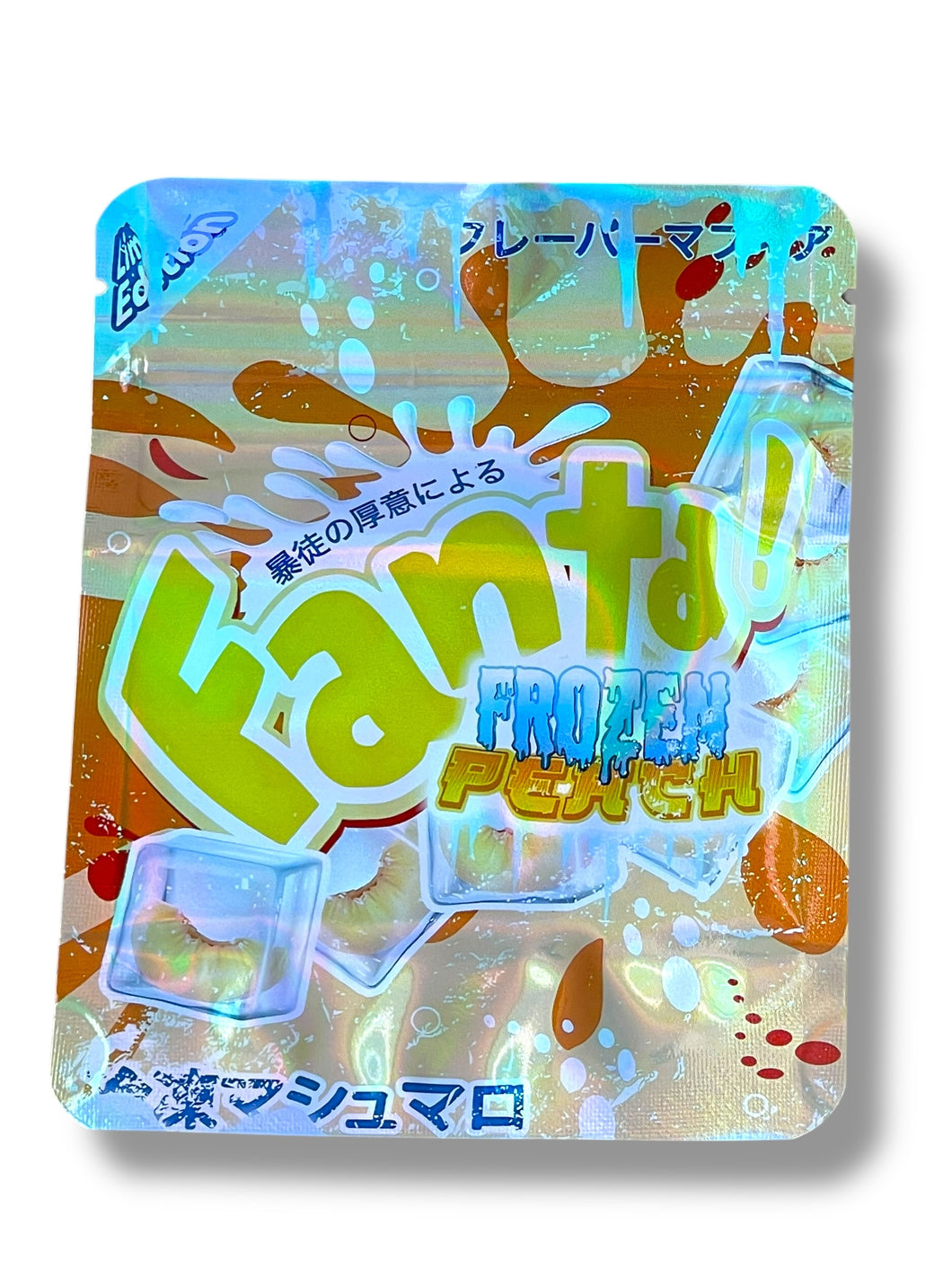 Fanta Frozen Peach Mylar Bag 3.5g shape bag