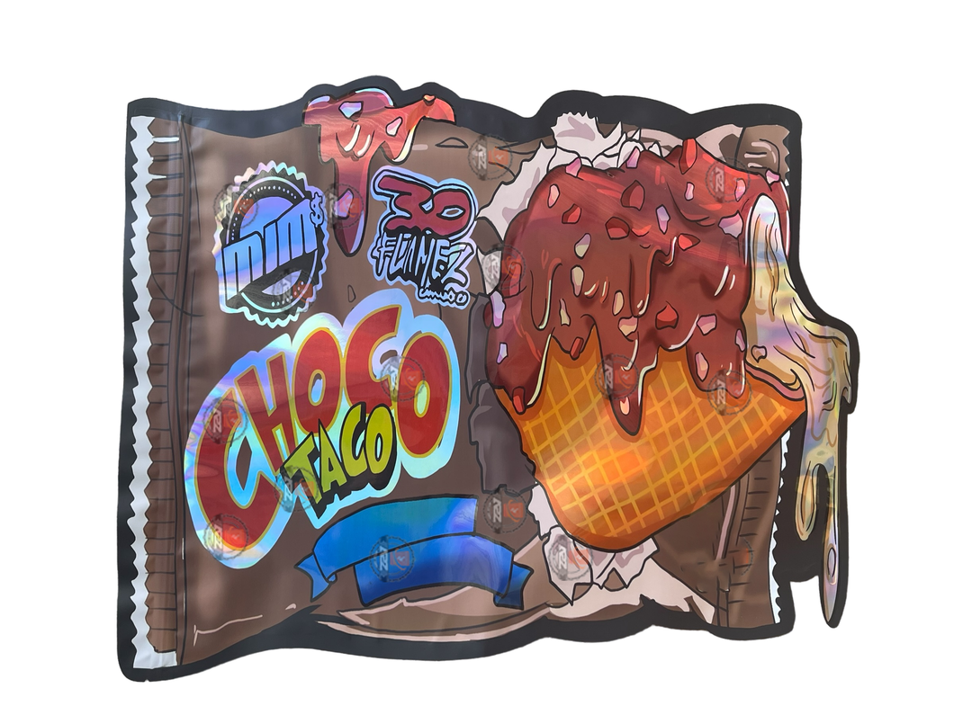 Choco Taco Mylar Bag (Large) 1 LBS - 16OZ (454g) Pound Bag