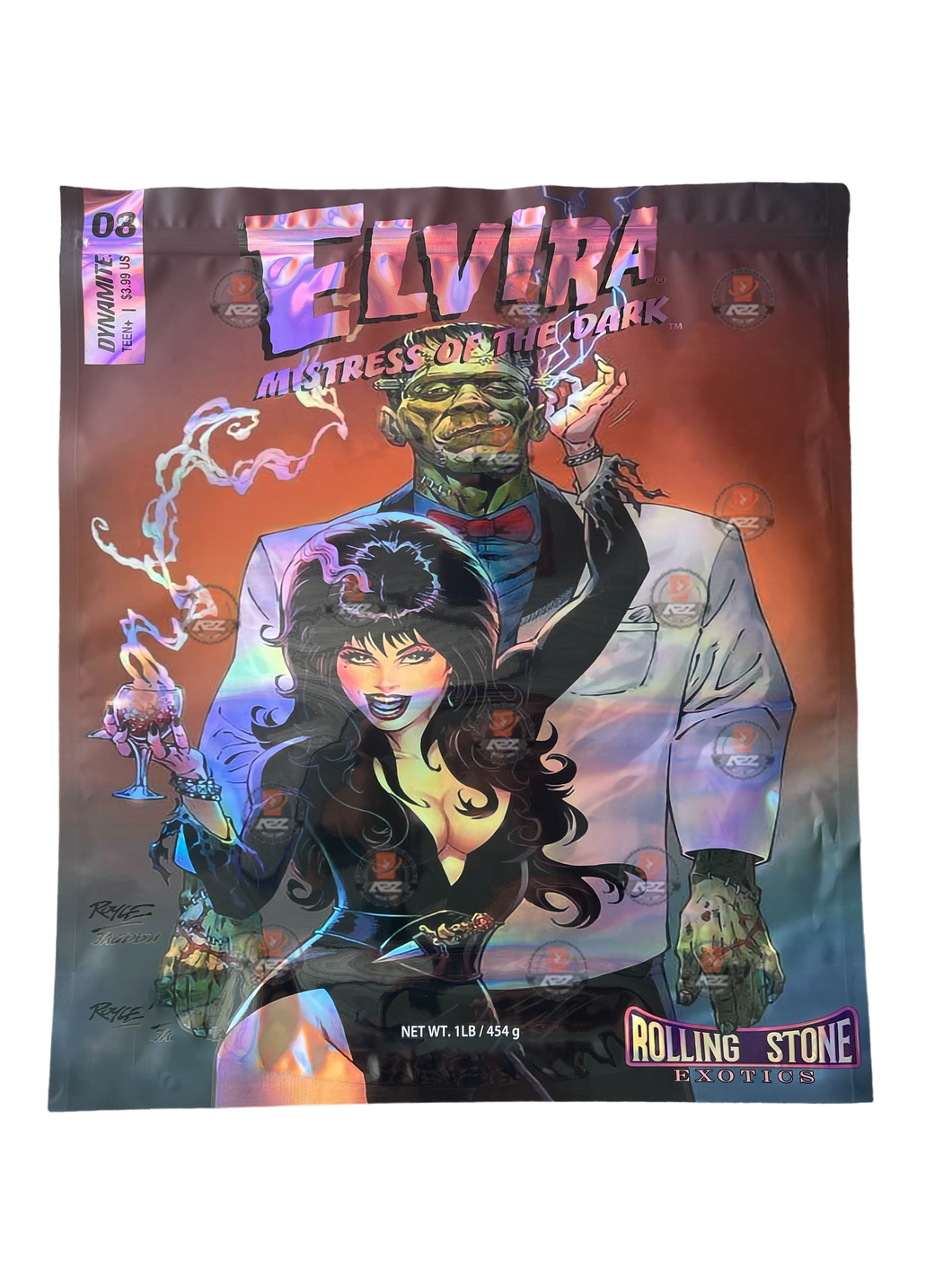 Elvira Mylar Bag (Large) 1 LBS - 16OZ (454g) Pound Bag Rolling Stone