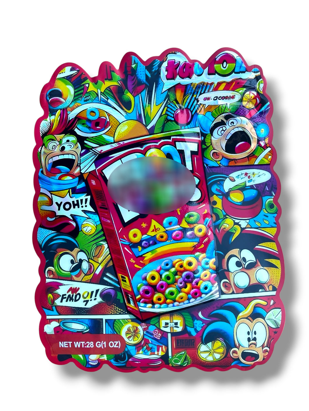 Cereal Bag 1 OZ  28G Mylar empty Mylar bag 1 ounce (50 Count)