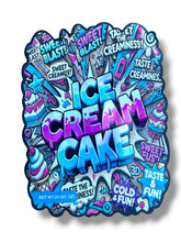 Load image into Gallery viewer, Ice Crea Cake 1 OZ  28G Mylar empty Mylar bag 1 ounce (50 Count)

